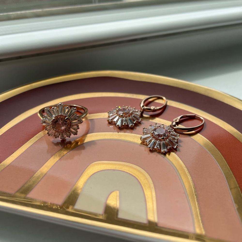 Swarovski Sun Earring and Ring Set